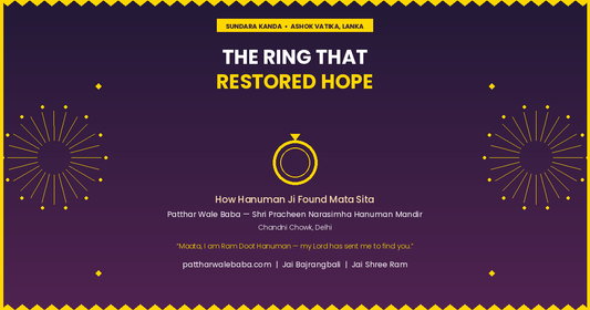 The Ring That Restored Hope — How Hanuman Ji Found Mata Sita in Ashok Vatika