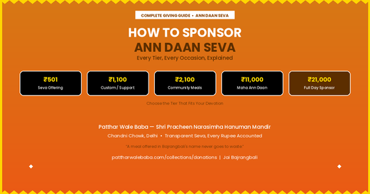 How to Sponsor Ann Daan at Patthar Wale Baba — A Complete Giving Guide With Every Seva Tier Explained