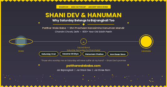 Why Saturday Belongs to Hanuman Too — The Sacred Bond Between Shani Dev and Bajrangbali at Patthar Wale Baba