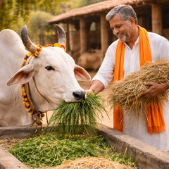 Gau Seva – Donate Nutritious Dry Fodder